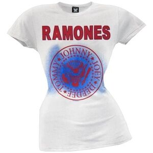 Ramones White Graphic Tee